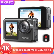 Akaso Berani 7 Le 4K30FPS 20MP Wifi Tindakan Kamera dengan Skrin Sentuh Vlog Kamera Eis 2.0 Kawalan 