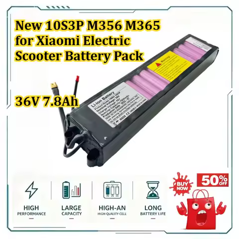 [New] 10S3P M356 M365 for Xiaomi Electric Scooter Battery Pack 36V 7.8Ah Waterproof Bluetooth Commun