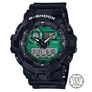 Casio G-Shock GA-700MG-1A Analog-Digital Black Resin Band Green Dial Gents Sports Watch GA-700