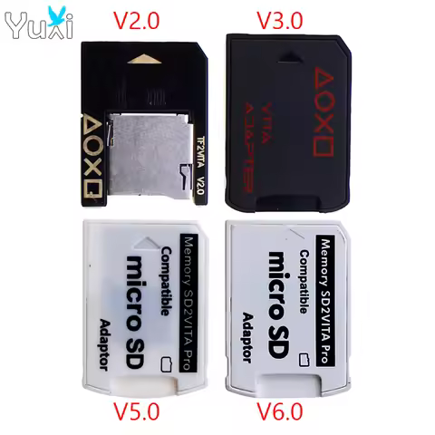 YuXi For PSV 1000 2000 SD Card Slot Adapter 3.60 System Version 2.0 3.0 5.0 6.0 SD2Vita Memory Micro