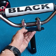 Paket hemat satu set adaptor honda plus stang trail busa black putih universal setang stir honda beb