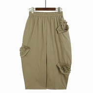 XITAO Pants Loose Three Dimensional Decoration Women Wide Leg Pants