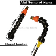 NOZZLE / NOZZLE PLEXIBLE KEPALA KUNINGAN SPRAYER ELEKTRIK / KNAPSAK