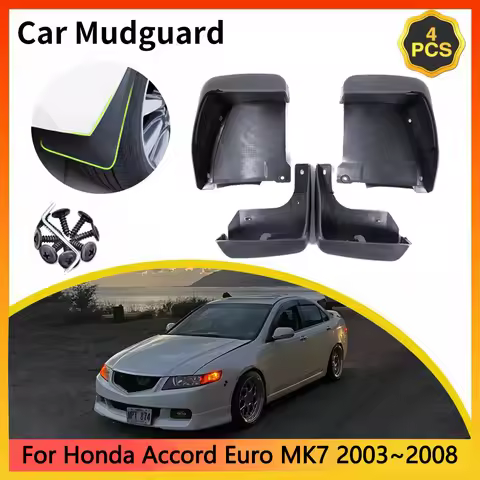 For Honda Accord Euro TSX CL7 CL8 CL9 MK7 2003~2008 4Pcs Car Mudguards Styling Front Rear Mud Flap S
