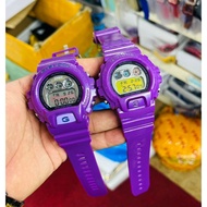 { COUPLE SET } CC6 PURPLE DW6900 Jam Tangan Lelaki Peremuan DIGITAL SPORTS WATCHES PURPLE CC6