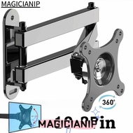 MAGICIANIP LCD Monitor Bracket, Wall Mount 10-37in Computer Bracket, Universal Sturdy Extendable Rot