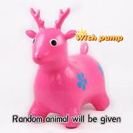 Jumping Horse Rubber Animals Inflatable Kids Jumping Horse