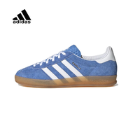 Adidas Originals Gazelle INdoor แฟชั่นวินเทจสบาย ๆ ลื่นสวมรองเท้ากีฬาวิ่ง ชายและหญิง HQ8716