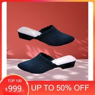 Women's heels, wedges,/ slippers, knitted heels, 3cm