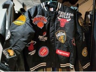 Supreme Nike NBA teams black Jacket 潮牌 聯名款  黑色 外套