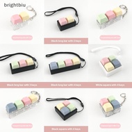 [brightbiu] 2/3/4 Keys Keyboard Button Keychain Keyboard Key Toy Stress Relief DIY Keycap Keychain T