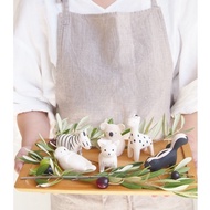 Polepole Wooden Animals - Animals | Wooden Toy Collector | T-Lab Japan | Pretend Play