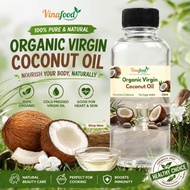 BUY1 GET1 Organic Virgin Coconut Oil Cold-Pressed Hexane-Free VCO Hair Skin Food Grade