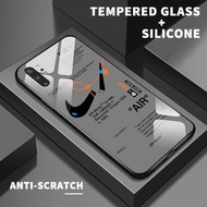 Hard Case Glass Kaca For Samsung Note 10 Plus Note 9 Note 10 4G 5G Silicone Back Artistic JK Cashing