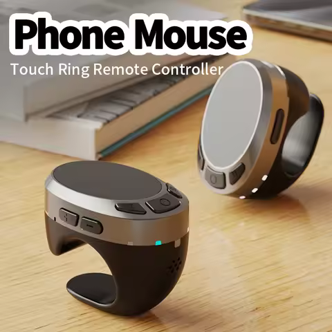TikTok Scrolling Ring Remote Control,Air Finger Ring Mouse with Touchpad，Page Turner for iPad iPhone