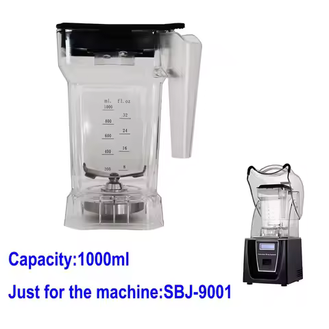 1L PC Cup for Food Blender SBJ-9001/SBJ-9002 Food Blender Jar PC Jar 1000ml with Blade