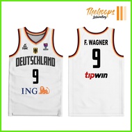♧ THL X EuroBasket Germany Fiba Basketball jersey  2022 Full Sublimation Jersey Basketball