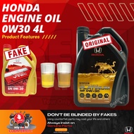 Honda Fully Synthetic Engine Oil Platinum SP 0W-30 0W30 4L Genuine Minyak Hitam VTEC Turbo Original