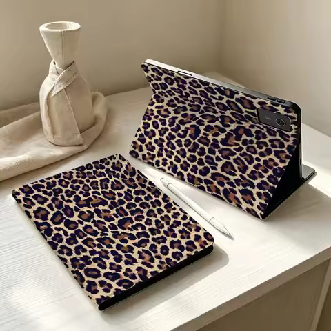 Leopard Print Pattern Soft Pen Tray Tablet Case For Lenovo Xiaoxin Lenovo Tab Pad Pro Plus P12 P11 M