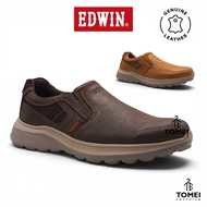 Edwin Men Genuine Leather Slip On Shoes Casual Comfort Loafers Lightweight UK6-11 Brown Whisky E3044