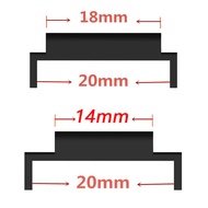 2pcs Plastic Adapter 18mm To 20mm Strap Accessories 14mm To 20mm Adapter for Xiaomi Watch Band Conne