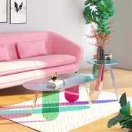 Coffee Table Simple Style Rainbow Gradient Coffee Table Coffee Table UO5E