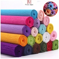 Colour Crepe Paper Roll Kertas Krep Berwarna for DIY Paper Flower Bouquet Birthday Wedding Decoratio
