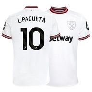 Fans Issue 23/24 West Ham United Away Football Jersey S-2XL T-shirt,Can Add Your Name and Number
