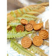 Laoshan Sandalwood Dragon Pattern Double-Sided Carving Pendant Hole Round Plate Carved ff77