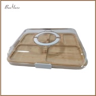 Portable Cheese Board Cheese Platter with Clear Lid Kitchen Tool Serving Cheese Tray for Kitchen Che