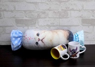 客製化 糖果造型抱枕 含枕心 細毛絨糖果抱枕 圓柱形枕頭 訂做