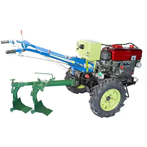 -7.5 Hp Mini 15hp 25hp Diesel Tractor Rotary Plow Disc Harrow Two Wheel Tractor Machinery