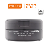 MizuMi 3-In-1 Melt Away Cleansing Balm Charcoal 60ml คลีนซิ่งบาล์มสูตรชาร์โคล ล้างเมคอัพกันน้ำ ลดโอก