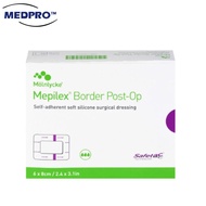 Molnlycke Mepilex Border Postop 6x8cm | 9x10cm | 10x15cm | 10x20cm | 10x25cm | 10x30cm (1 Box, 10pcs