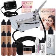 Professional Beauty Airbrush Cosmetic Makeup System with 4 Medium Shades of Foundation in 1/4 Ounce 