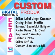 Custom sticker printing DTF UV sticker/ decal sticker/ banner sticker