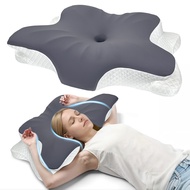 Cervical Pillow for Neck Support Ergonomic Pain Relief Pillow Cozy Sleeping Contour Bed Pillow for S