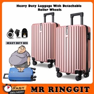 Mr Ringgit Shop Heavy Duty Luggage with Detachable Roller Silent Wheels Inner Compartment