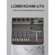 Lomeho Professional Bluetooth Live Mixer Audio 4 Channel 16 DPS - AM-UT4