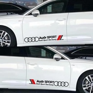 2ชิ้นสำหรับ Audi โลโก้สติกเกอร์รถยนต์ Auto Badge ตกแต่งอัตโนมัติ DIY Full Auto Body Decals สติกเกอร์สำหรับ Audi A3 A4 A5 A6 A8 A7 Q3 Q4 Q5 Q7 Q8 A4L A6L R8 S4 RS5และ Audi รถทั้งหมดอุปกรณ์เสริมอุปกรณ์เสริม