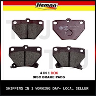HEMAN 4 IN 1 DISC BRAKE PAD ( REAR ) TOYOTA ALTIS , VIOS YEAR2001 , VIOS NCP42 - H2204-S