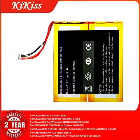 Battery For Chuwi Hi 9 Pro Hi9Plus Hi 8 For Windows 3263156 Hi12 CWI520 Hi10 X Hi9 Air 10.1 Inch CWI
