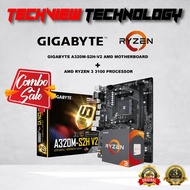 [COMBO PACKAGE] GIGABYTE A320M-S2H-V2 AMD MOTHERBOARD + AMD RYZEN 3 3100 PROCESSOR