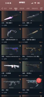 VALORANT 【未定級、35槍、10刀】冠軍套+熱門槍
