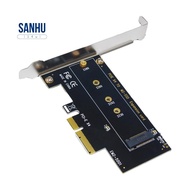 PCI-E 3.0 X4 to NVMe M.2 NGFF M Key SSD Riser Expansion Card for 2230/2242/2260/2280 M.2 SSD EM2-500
