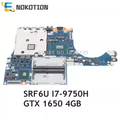 NOKOTION For Lenovo Legion Y7000 Y540-15IRH PC Motherboard SRF6U I7-9750H GTX1650 4GB 5B20S42512 5B2