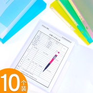 10 Pieces Pack Thickened Transparent A4 Plastic File Box File Box Storage Central Personnel File Fin