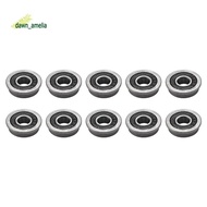 10Pcs F695- Bearing 5X13X4mm Flanged Miniature Deep Groove Ball Bearings F695RS for   2/3 3D Printer