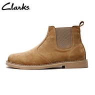Clarks_ Mens Casual Jaxen Chelsea Kahki Suede Boots