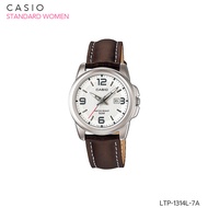 CASIO STANDARD Women นาฬิกาผู้หญิง สายหนัง รุ่น LTP-1314L Series LTP-1314L-7A LTP-1314L-8A